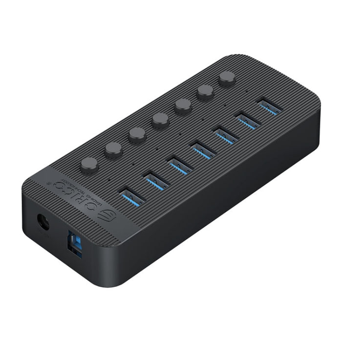 ORICO CT2U3-7AB-WH 7 In 1 Plastic Stripes Multi-Port USB HUB with Individual Switches,, CT2U3-7AB-BK UK Plug, CT2U3-7AB-WH UK Plug, CT2U3-7AB-BK EU Plug, CT2U3-7AB-WH EU Plug, CT2U3-7AB-BK AU Plug, CT2U3-7AB-WH AU Plug