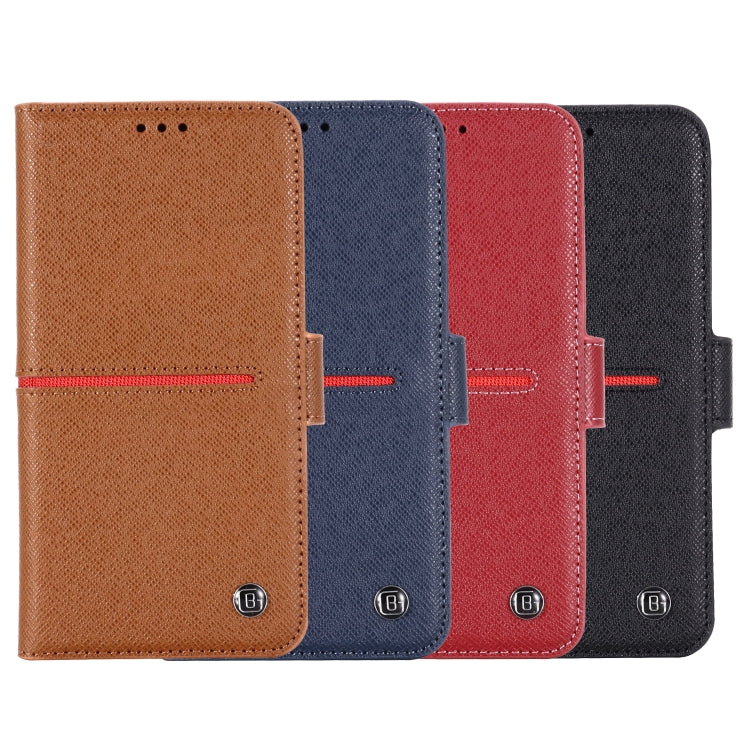 GEBEI Top-grain Leather Horizontal Flip Protective Case with Holder & Card Slots & Wallet & Photo Frame, For iPhone 11, For iPhone 11 Pro, For iPhone 11 Pro Max, For iPhone XS / X, For iPhone XR, For iPhone XS Max, For Samsung Galaxy Note 10