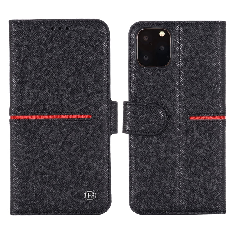 GEBEI Top-grain Leather Horizontal Flip Protective Case with Holder & Card Slots & Wallet & Photo Frame, For iPhone 11, For iPhone 11 Pro, For iPhone 11 Pro Max, For iPhone XS / X, For iPhone XR, For iPhone XS Max, For Samsung Galaxy Note 10