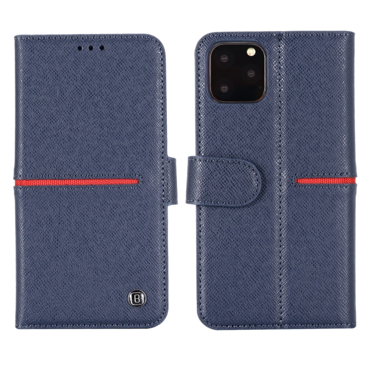 GEBEI Top-grain Leather Horizontal Flip Protective Case with Holder & Card Slots & Wallet & Photo Frame, For iPhone 11, For iPhone 11 Pro, For iPhone 11 Pro Max, For iPhone XS / X, For iPhone XR, For iPhone XS Max, For Samsung Galaxy Note 10