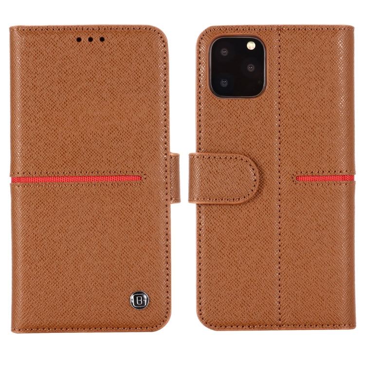 GEBEI Top-grain Leather Horizontal Flip Protective Case with Holder & Card Slots & Wallet & Photo Frame, For iPhone 11, For iPhone 11 Pro, For iPhone 11 Pro Max, For iPhone XS / X, For iPhone XR, For iPhone XS Max, For Samsung Galaxy Note 10