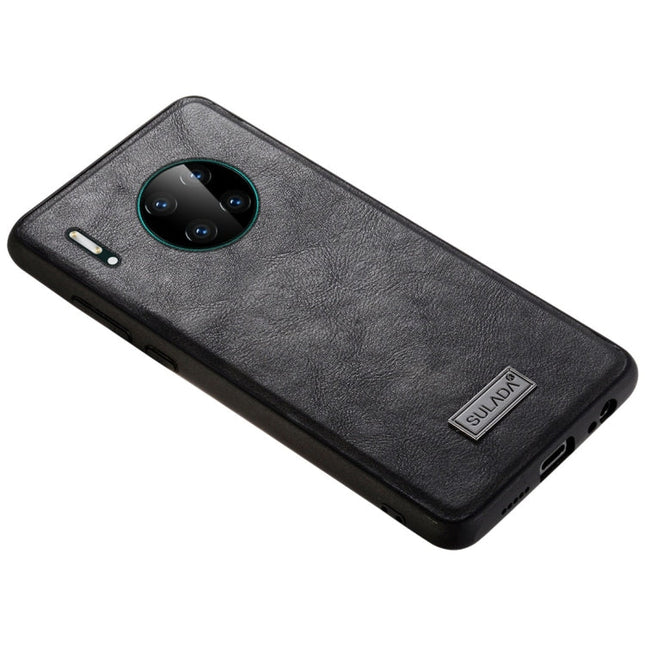 SULADA Shockproof TPU + Handmade Leather Protective Case, For Huawi Mate 30, For Huawi Mate 30 Pro, For Galaxy Note 10+