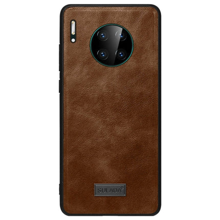 SULADA Shockproof TPU + Handmade Leather Protective Case, For Huawi Mate 30, For Huawi Mate 30 Pro, For Galaxy Note 10+