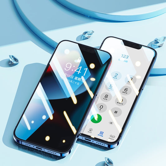 ROCK SPACE 2 PCS 0.33mm Full Screen HD Antistatic Tempered Glass Film, For iPhone 13 Pro Max (2pcs)