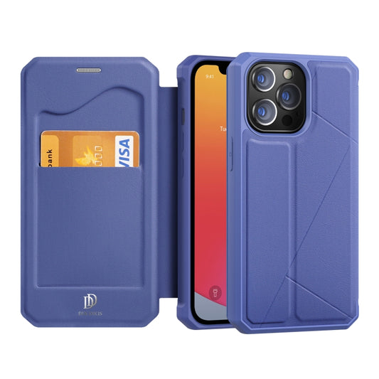 DUX DUCIS New Skin X Series PU + TPU Horizontal Flip Leather Case with Holder & Card Slots, For iPhone 13 Pro