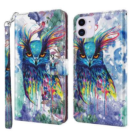 3D Painting Pattern Horizontal Flip TPU + PU Leather Case with Holder & Card Slots & Wallet, For iPhone 13 Pro, For iPhone 13 Pro Max