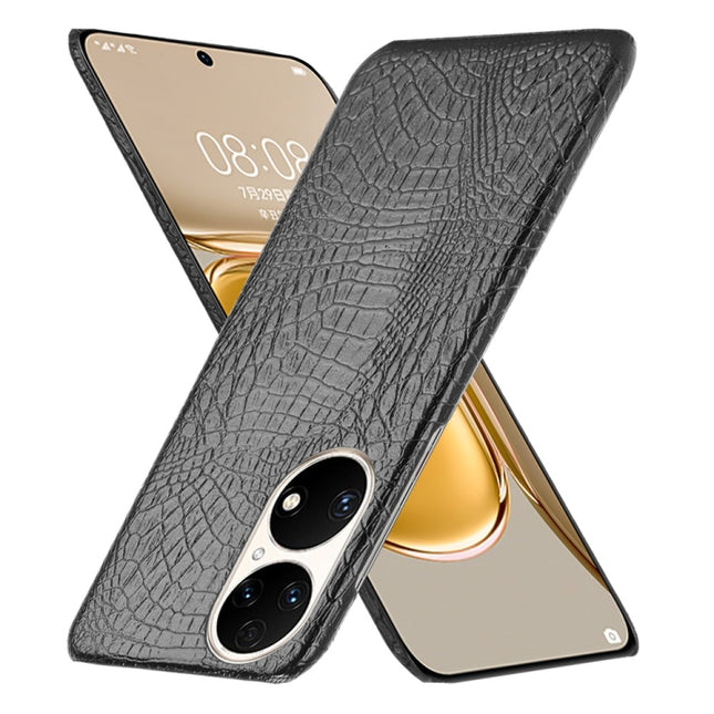 Shockproof Crocodile Texture PC + PU Case, For Huawei P50