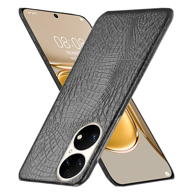 Shockproof Crocodile Texture PC + PU Case, For Huawei P50