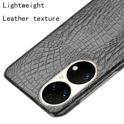 Shockproof Crocodile Texture PC + PU Case, For Huawei P50