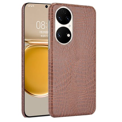 Shockproof Crocodile Texture PC + PU Case, For Huawei P50