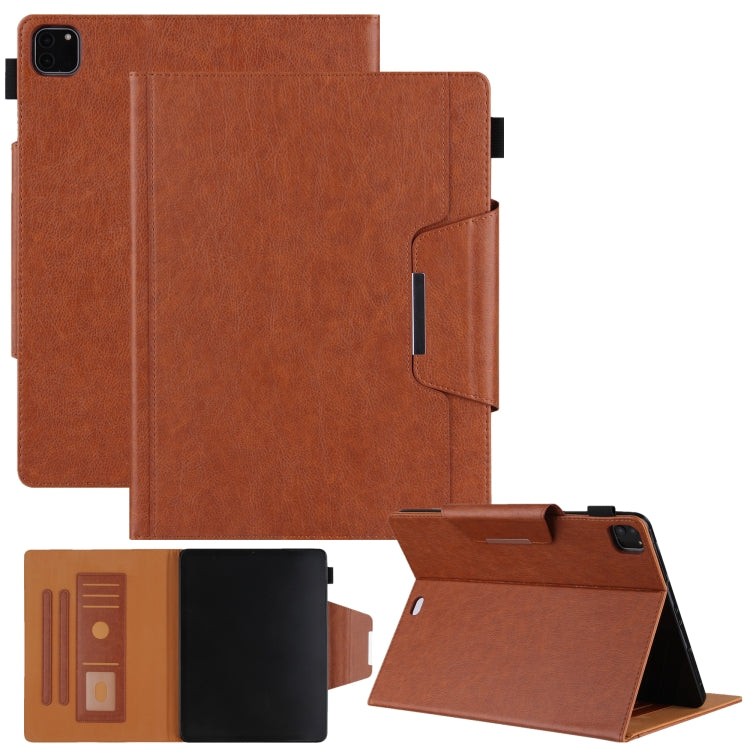 Solid Color Horizontal Flip Leather Case with Holder & Card Slot & Photo Frame & Wallet, For iPad Pro 12.9 2022 / 2021 / 2020 / 2018