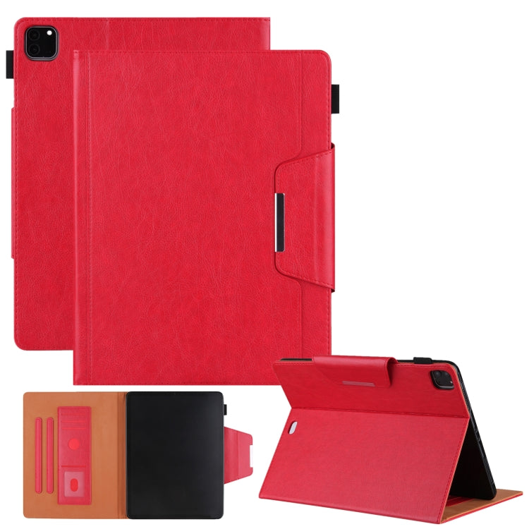 Solid Color Horizontal Flip Leather Case with Holder & Card Slot & Photo Frame & Wallet, For iPad Pro 12.9 2022 / 2021 / 2020 / 2018