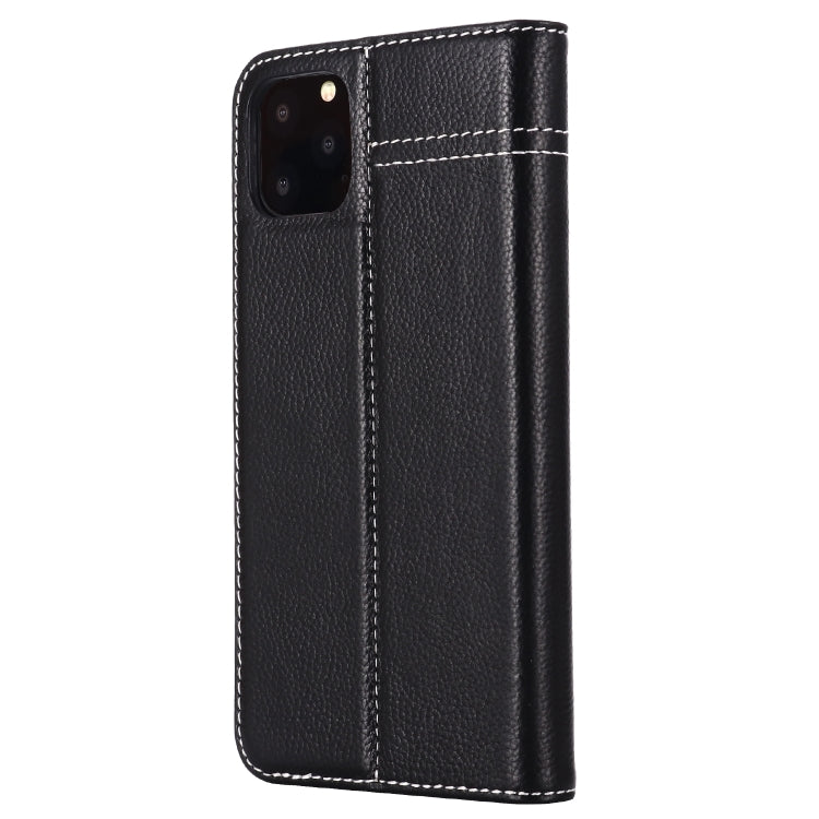 GEBEI Top-grain Leather Horizontal Flip Protective Case with Holder & Card Slots, For iPhone 11, For iPhone 11 Pro, For iPhone 11 Pro Max, For iPhone XS / X, For iPhone XR, For iPhone XS Max