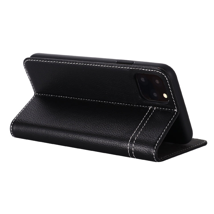 GEBEI Top-grain Leather Horizontal Flip Protective Case with Holder & Card Slots, For iPhone 11, For iPhone 11 Pro, For iPhone 11 Pro Max, For iPhone XS / X, For iPhone XR, For iPhone XS Max