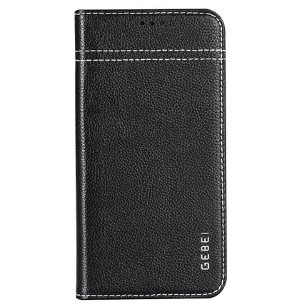 GEBEI Top-grain Leather Horizontal Flip Protective Case with Holder & Card Slots, For iPhone XS Max, For Galaxy Note 10, For Galaxy Note 10+