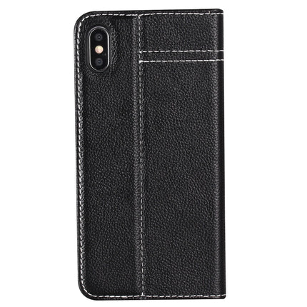 GEBEI Top-grain Leather Horizontal Flip Protective Case with Holder & Card Slots, For iPhone XS Max