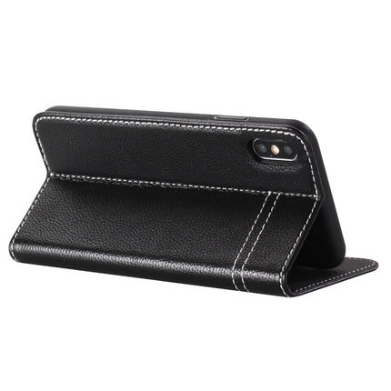 GEBEI Top-grain Leather Horizontal Flip Protective Case with Holder & Card Slots, For iPhone XS Max, For Galaxy Note 10, For Galaxy Note 10+