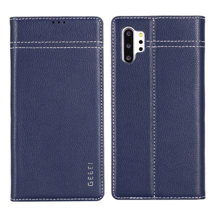 GEBEI Top-grain Leather Horizontal Flip Protective Case with Holder & Card Slots, For iPhone XS Max, For Galaxy Note 10, For Galaxy Note 10+