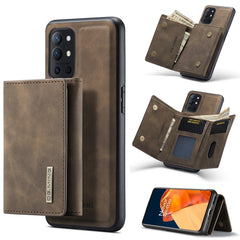 DG.MING M1 Series 3-Fold Multi Card Wallet + Magnetic Back Cover Shockproof Case with Holder Function, For Samsung Galaxy A03s 164mm, For Samsung Galaxy A22 4G, For OnePlus 9R