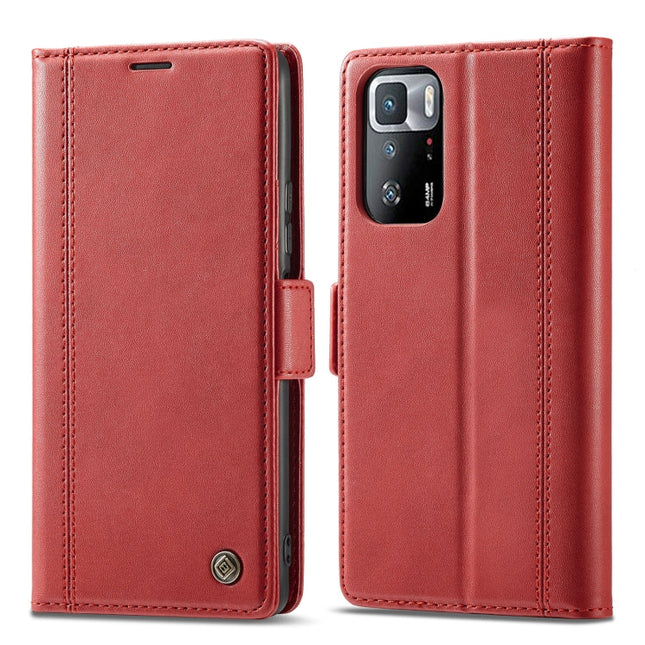 LC.IMEEKE Magnetic Buckle PU + TPU Horizontal Flip Leather Case with Holder & Card Slots & Wallet, For Xiaomi Redmi Note 10 Pro/Note 10 Pro Max