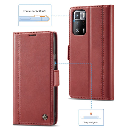 LC.IMEEKE Magnetic Buckle PU + TPU Horizontal Flip Leather Case with Holder & Card Slots & Wallet, For Xiaomi Redmi Note 10 Pro/Note 10 Pro Max