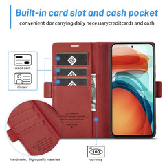 LC.IMEEKE Magnetic Buckle PU + TPU Horizontal Flip Leather Case with Holder & Card Slots & Wallet, For Xiaomi Redmi Note 10 Pro/Note 10 Pro Max