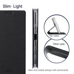 ViLi DMX Series Shockproof TPU + PU Leather Magnetic Attraction Horizontal Flip Case with Card Slot & Holder