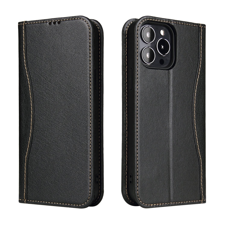 Genuine Leather Horizontal Flip Leather Case with Holder & Card Slots & Wallet, For iPhone 13 mini, For iPhone 13, For iPhone 13 Pro, For iPhone 13 Pro Max