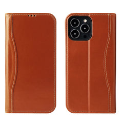 Genuine Leather Horizontal Flip Leather Case with Holder & Card Slots & Wallet, For iPhone 13 mini, For iPhone 13, For iPhone 13 Pro, For iPhone 13 Pro Max