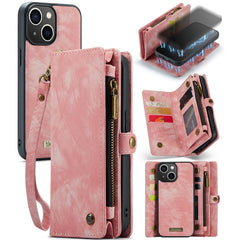 CaseMe-008 Detachable Multifunctional Horizontal Flip Leather Case with Card Slot & Holder & Zipper Wallet & Photo Frame, For iPhone 13 Pro Max, For iPhone 13 Pro, For iPhone 13 mini, For iPhone 13