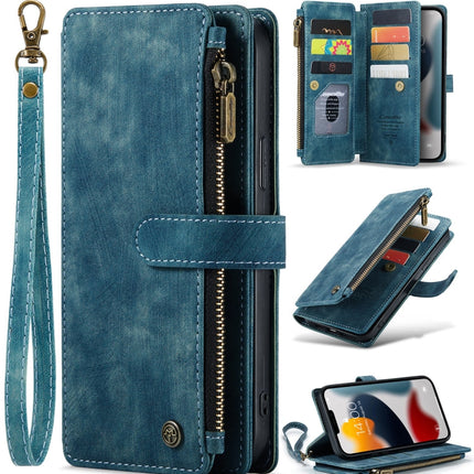 CaseMe-C30 PU + TPU Multifunctional Horizontal Flip Leather Case with Holder & Card Slot & Wallet & Zipper Pocket, For iPhone 13 Pro Max, For iPhone 13 Pro, For iPhone 13, For iPhone 13 mini