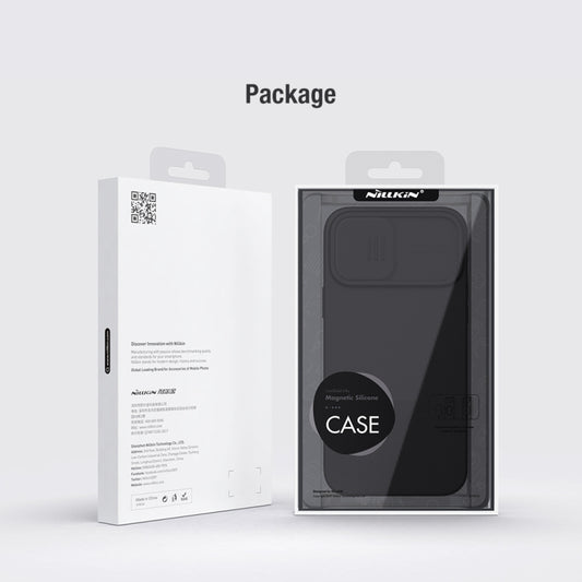 NILLKIN CamShield MagSafe Magnetic Liquid Silicone + PC Full Coverage Case