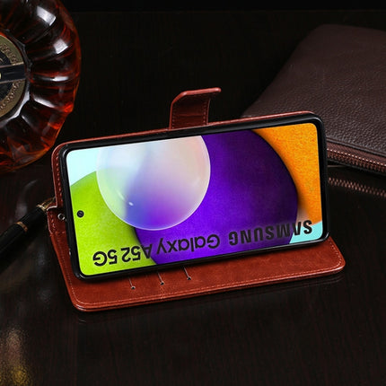 idewei Crazy Horse Texture Horizontal Flip Leather Case with Holder & Card Slots & Wallet, For Samsung Galaxy A52s 5G, For Samsung Galaxy M32 5G, For Google Pixel 5a 5G