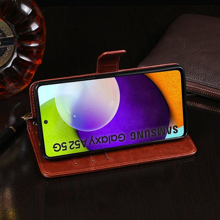 idewei Crazy Horse Texture Horizontal Flip Leather Case with Holder & Card Slots & Wallet, For Samsung Galaxy A52s 5G, For Samsung Galaxy M32 5G, For Google Pixel 5a 5G