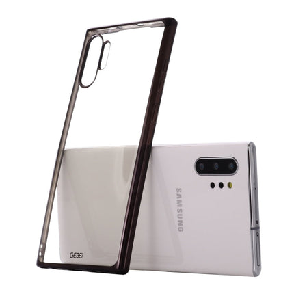 GEBEI Plating TPU Shockproof Protective Case, For Galaxy Note 10, For Galaxy Note 10+