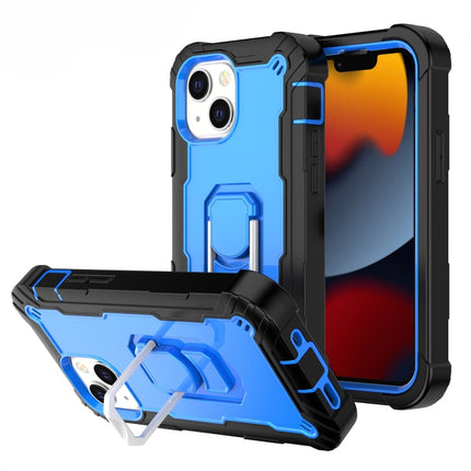 PC + Rubber 3-layers Shockproof Protective Case with Rotating Holder, For iPhone 13 mini, For iPhone 13