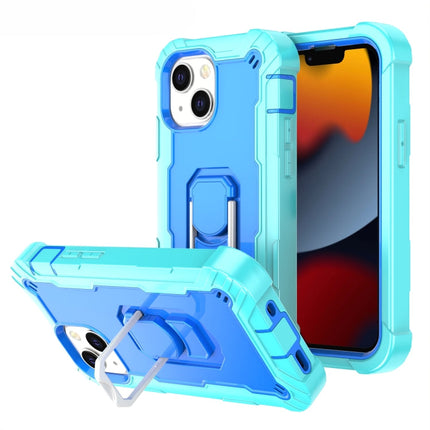 PC + Rubber 3-layers Shockproof Protective Case with Rotating Holder, For iPhone 13 mini, For iPhone 13