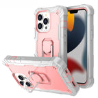 For iPhone 13 Pro / Grey White + Rose Gold