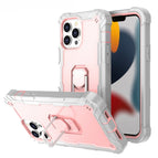 For iPhone 13 Pro Max / Grey White + Rose Gold
