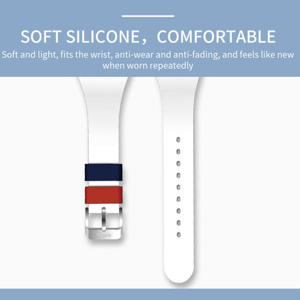 SANDA 6076 Simple Scale Round Dial Ladies Silicone Strap Quartz Watch