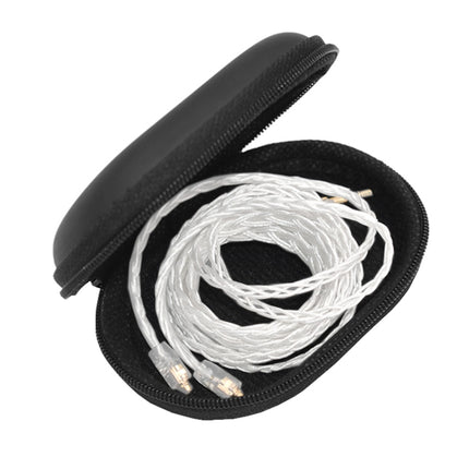 KZ Portable PU Leather Oval Data Cable Charger Earphone Storage Box, Oval