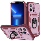 For iPhone 13 Pro / Pink+Dark Red