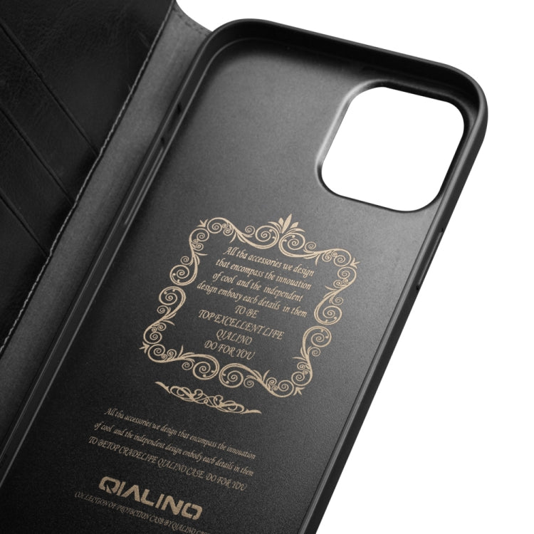 QIALINO Horizontal Flip Leather Case with Holder & Card Slots & Wallet, For iPhone 13, For iPhone 13 mini, For iPhone 13 Pro, For iPhone 13 Pro Max