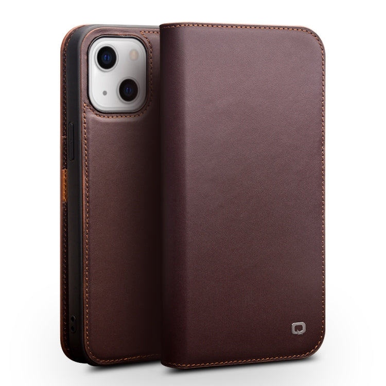 QIALINO Business Horizontal Flip Leather Case with Holder & Card Slots & Wallet, For iPhone 13 Pro Max, For iPhone 13, For iPhone 13 mini, For iPhone 13 Pro