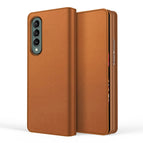 For Samsung Galaxy Z Fold3 5G / Plain Brown