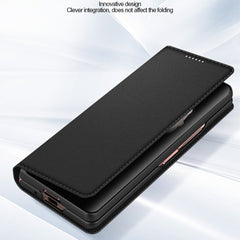 Split Type Horizontal Flip Foldable Leather Case with Holder & Card Slots & Wallet, For Samsung Galaxy Z Fold3 5G