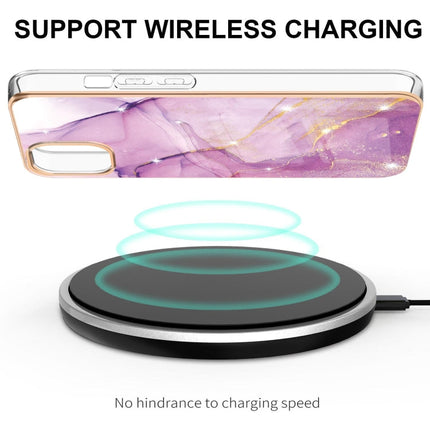 Electroplating Marble Pattern Dual-side IMD TPU Shockproof Case, For iPhone 13 mini, For iPhone 13, For iPhone 13 Pro, For iPhone 13 Pro Max