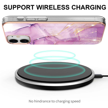 Electroplating Marble Pattern Dual-side IMD TPU Shockproof Case, For iPhone 12 / 12 Pro, For iPhone 12 Pro Max, For iPhone 11, For iPhone 11 Pro Max
