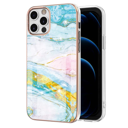 Electroplating Marble Pattern Dual-side IMD TPU Shockproof Case, For iPhone 12 / 12 Pro, For iPhone 12 Pro Max, For iPhone 11, For iPhone 11 Pro Max