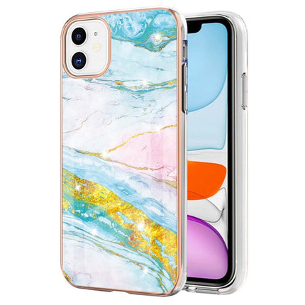 Electroplating Marble Pattern Dual-side IMD TPU Shockproof Case, For iPhone 12 / 12 Pro, For iPhone 12 Pro Max, For iPhone 11, For iPhone 11 Pro Max